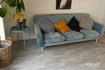 Кварцвиниловые полы Ceramo Vinilam Stone 8 мм 71614 Цемент Светлый фото 1 | FLOORDEALER